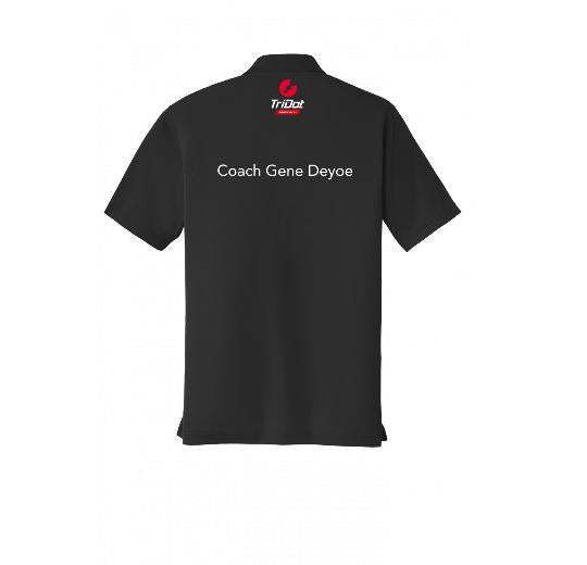 Men’s IronmanU Personalized Coach Polo – Black