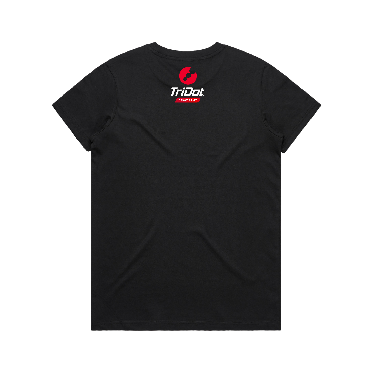 Men's Custom Team Tee – Front Logo + Powered by TriDot - Black