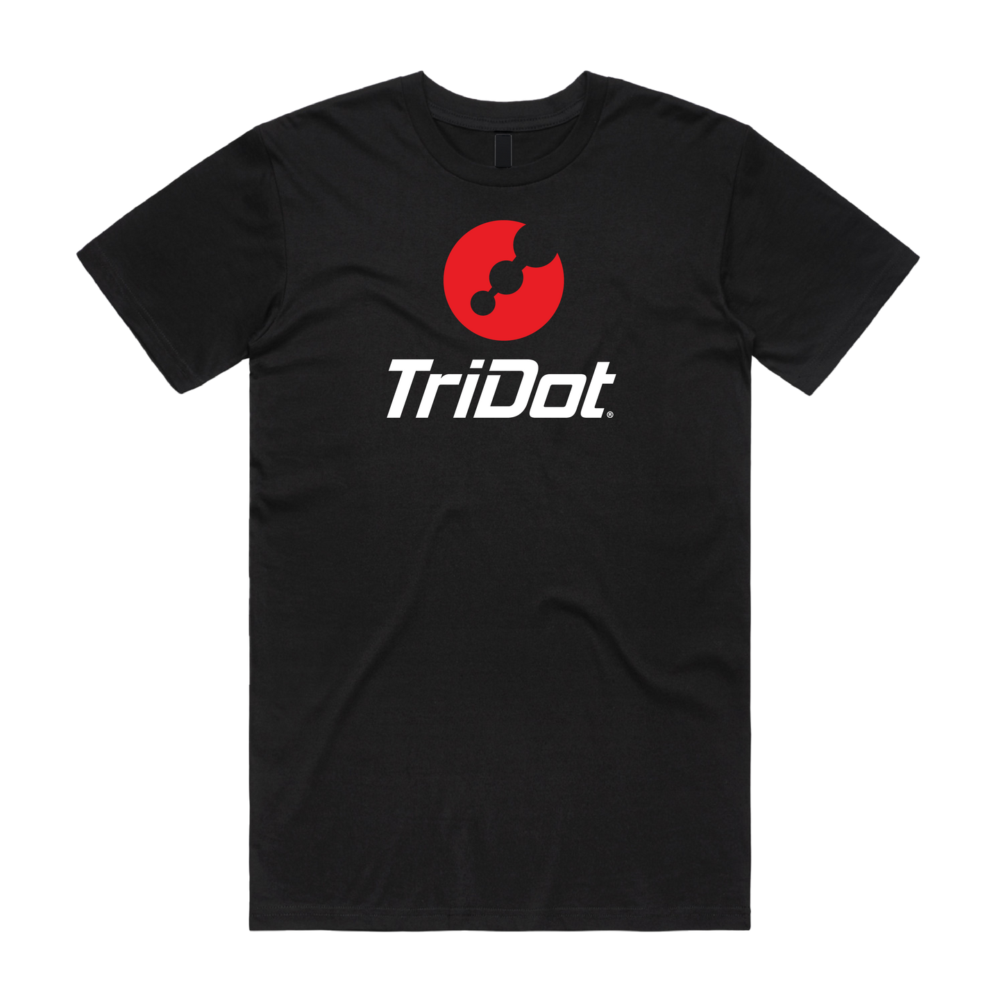 Men's TriDot Personalized Coach Tee - Large Front Logo - Black