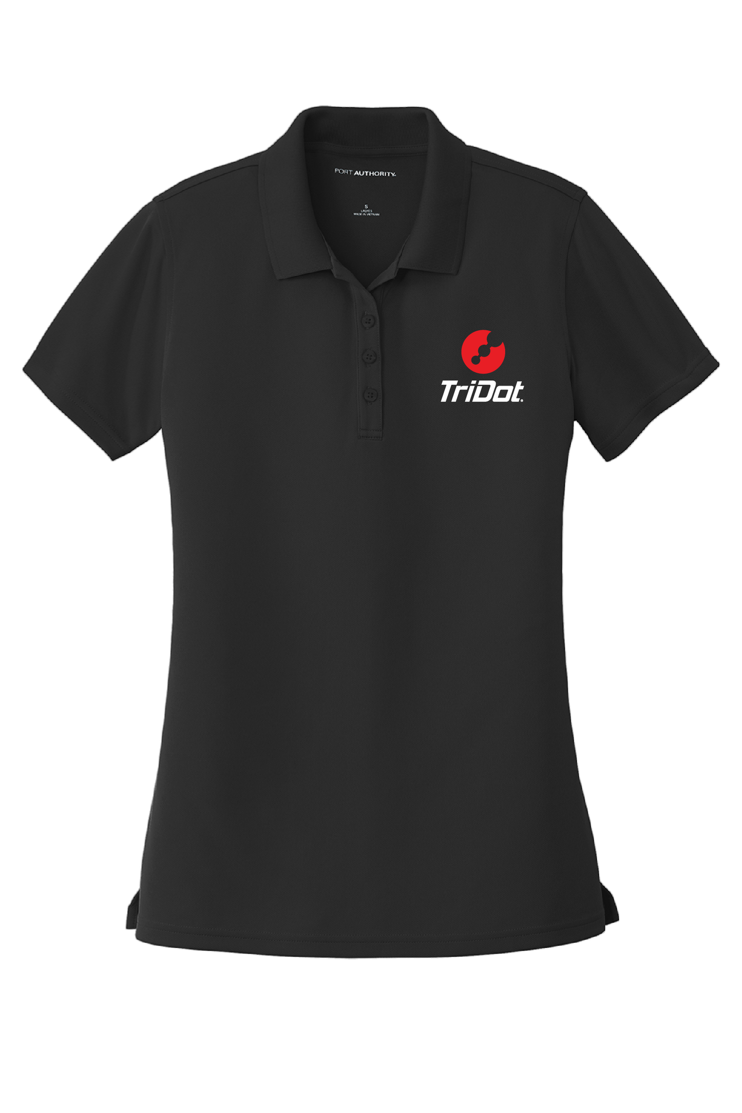 Women's TriDot Personalized Coach Polo – Black
