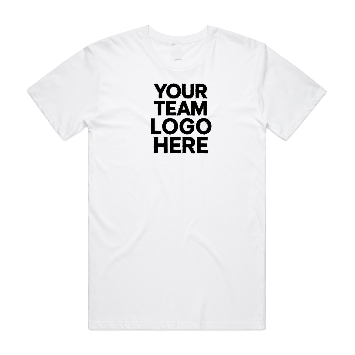 Men's Custom Team Tee – Front Logo + Powered by TriDot - White