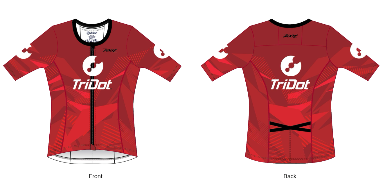 TriDot Women's LTD Tri Aero Jersey (with sleeves) Crimson Prism '25