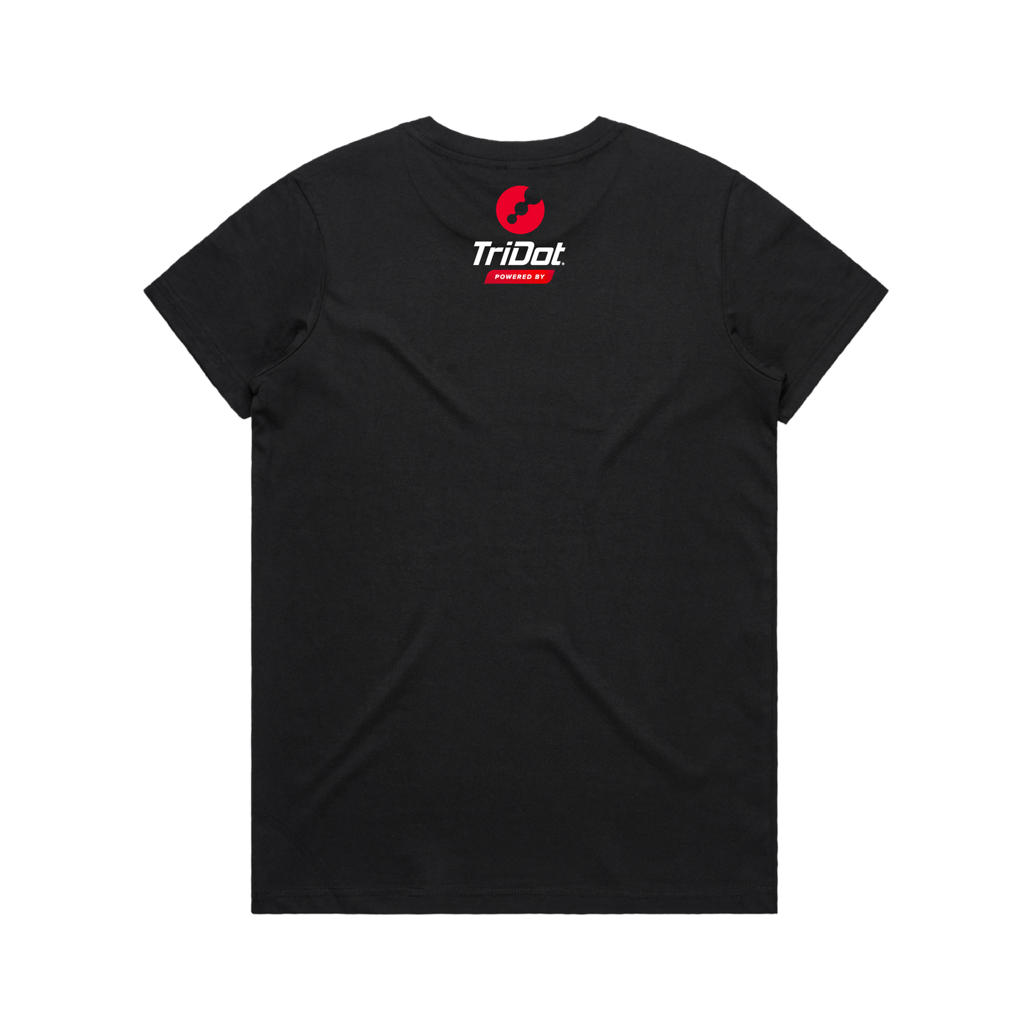 Women's Custom Team Tee – Front Logo + Powered by TriDot - Black