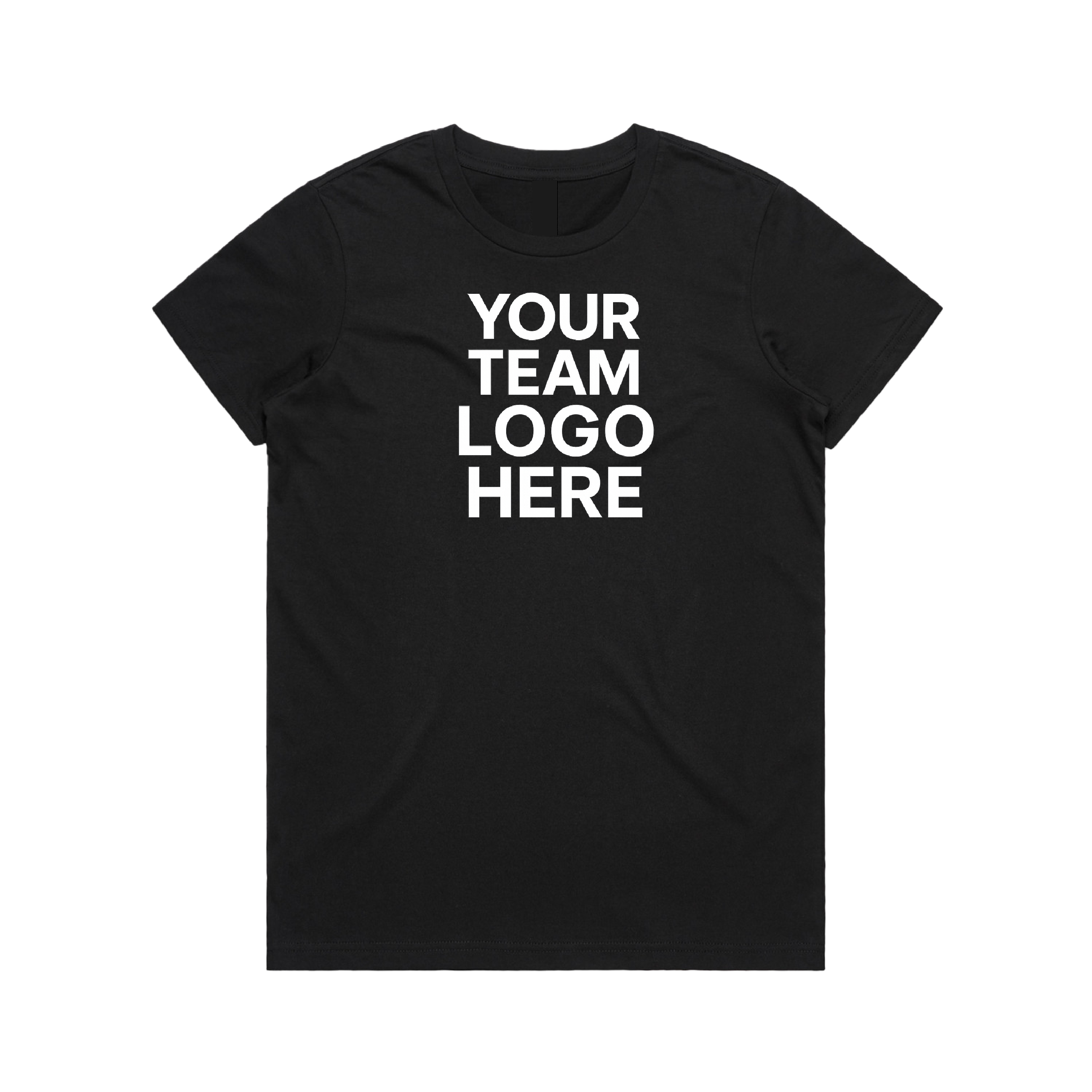 womens-custom-team-tee-front-logo-powered-by-tridot-black
