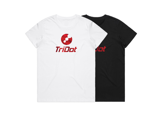 TriDot Prism Logo Women's Tee - Crimson Prism (2025 Edition) 🔥