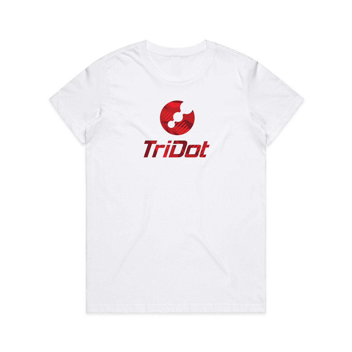 TriDot Prism Logo Women's Tee - Crimson Prism (2025 Edition) 🔥