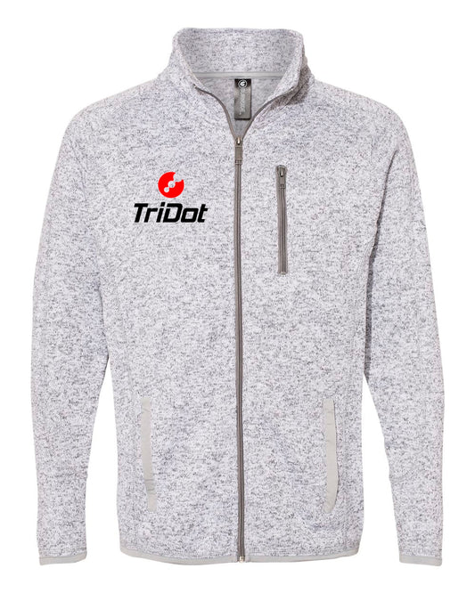 TRIDOT SWEATER KNIT ZIP UP JACKET (unisex)