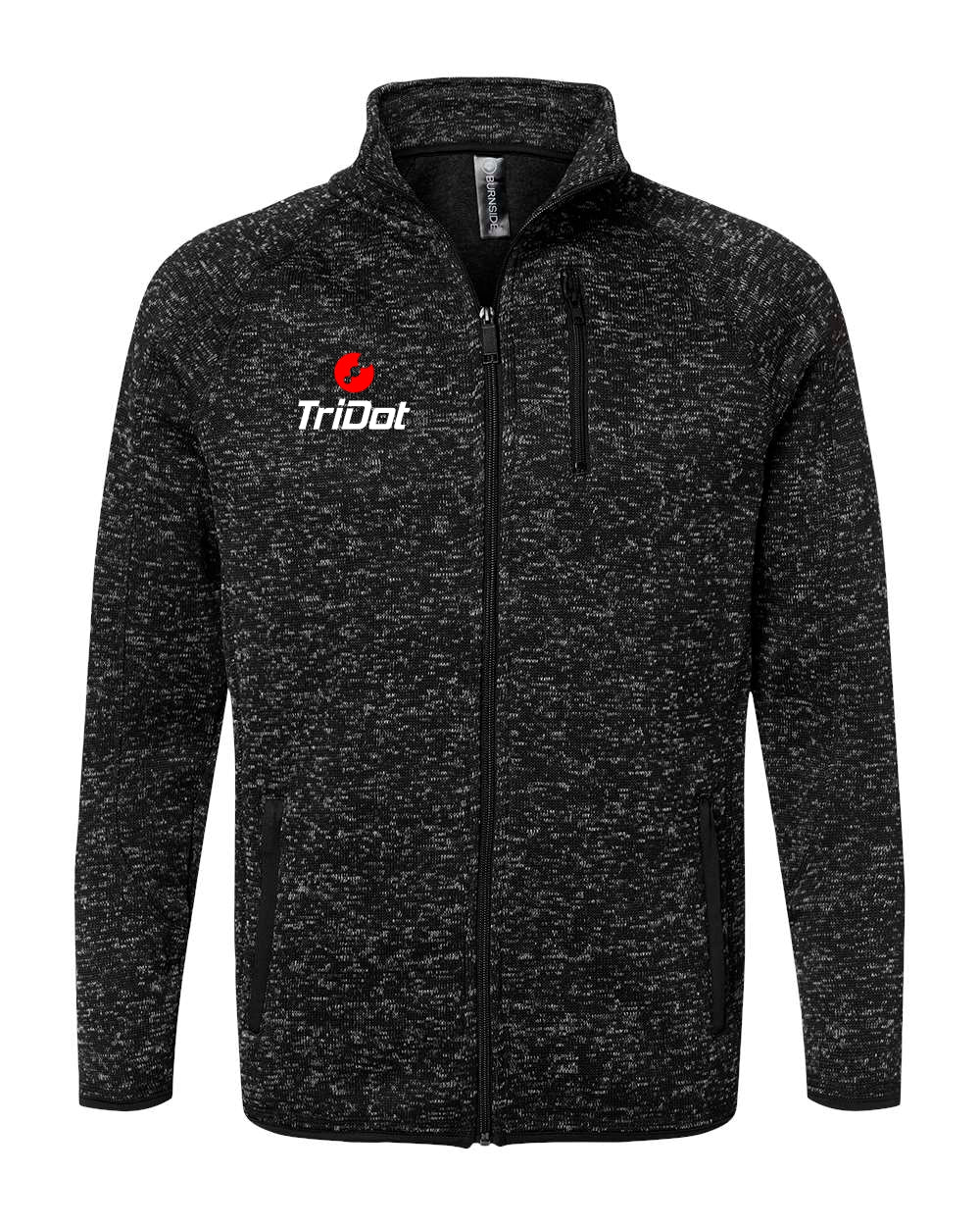 TRIDOT SWEATER KNIT ZIP UP JACKET (unisex)