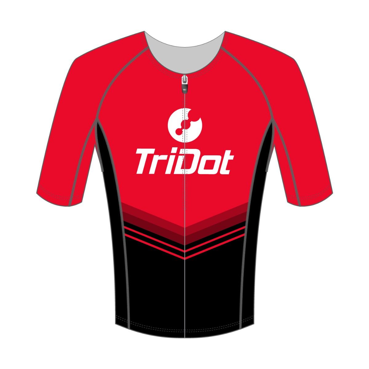 ELITE RACE SUIT CUSTOM MEN'S TOP MIDDLE SLEEVE - RED