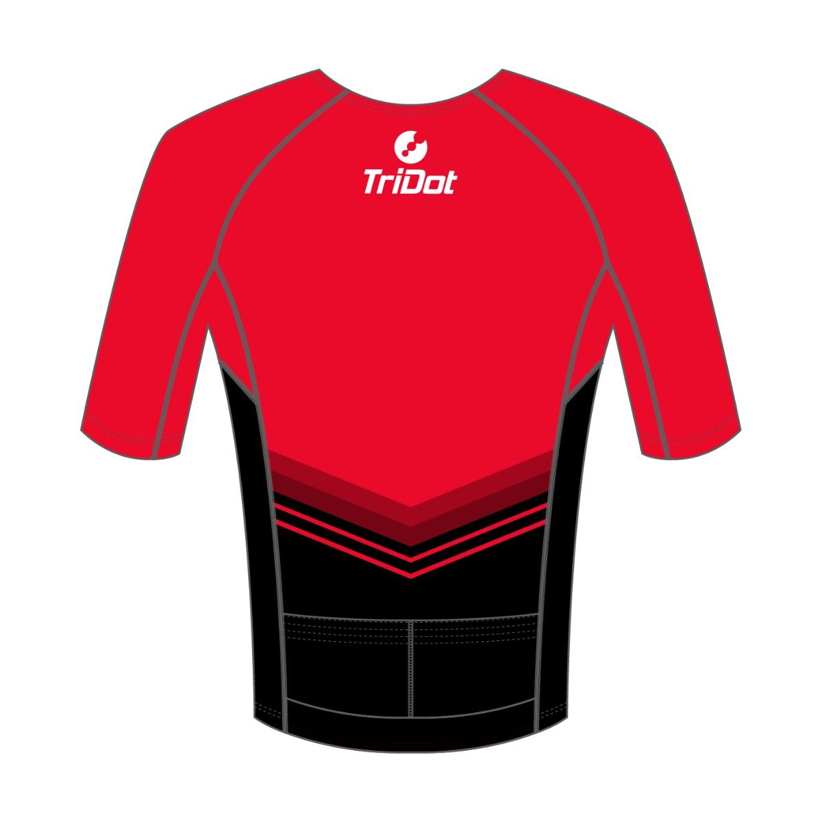 ELITE RACE SUIT CUSTOM MEN'S TOP MIDDLE SLEEVE - RED