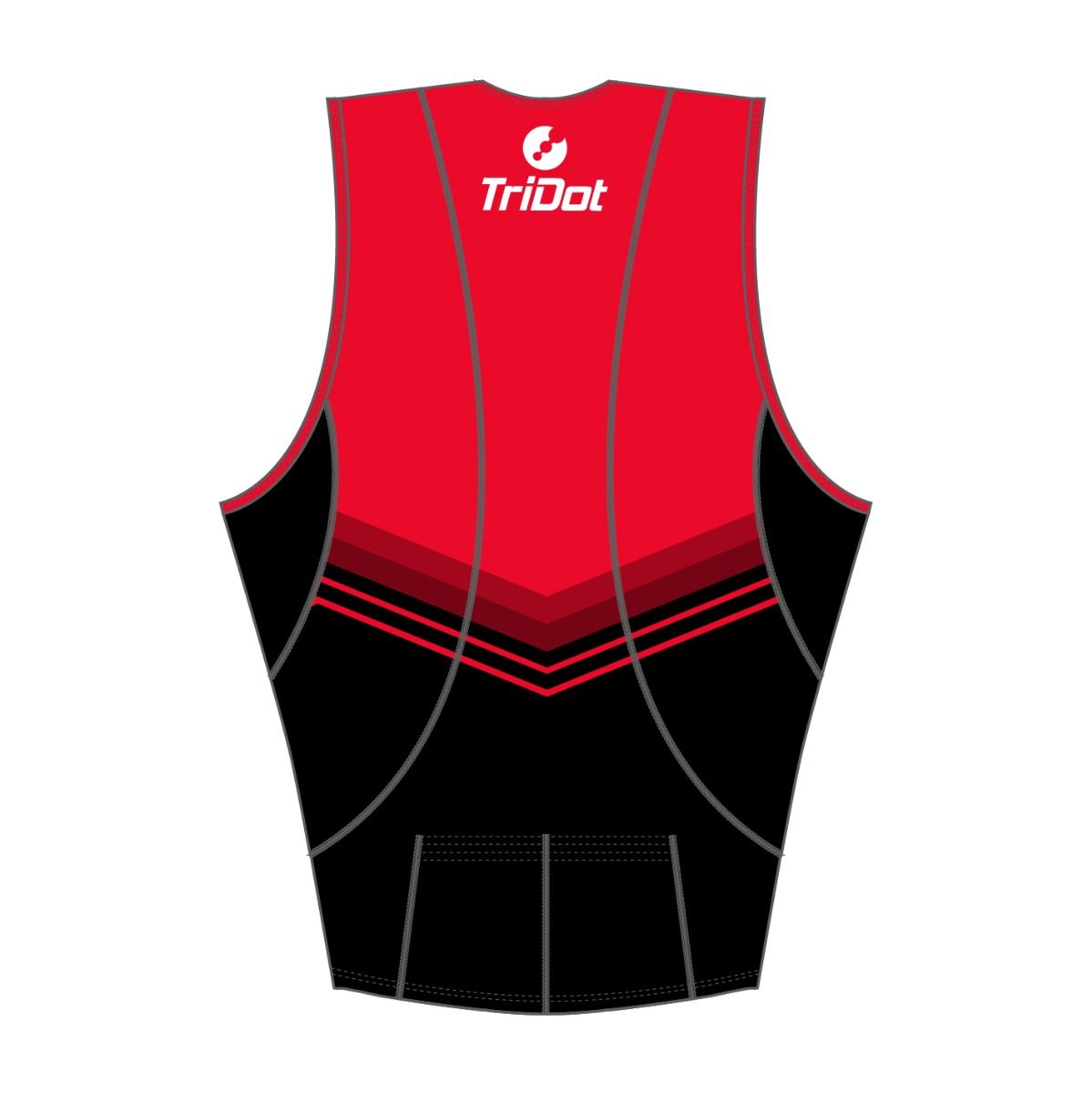 TriDot Men's Rocket ELITE Tri Top (sleeveless) - RED