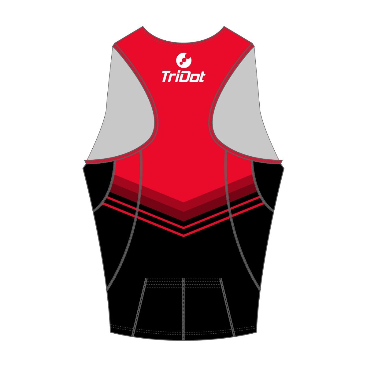 TriDot Women's Rocket ELITE Tri Top (sleeveless) - RED