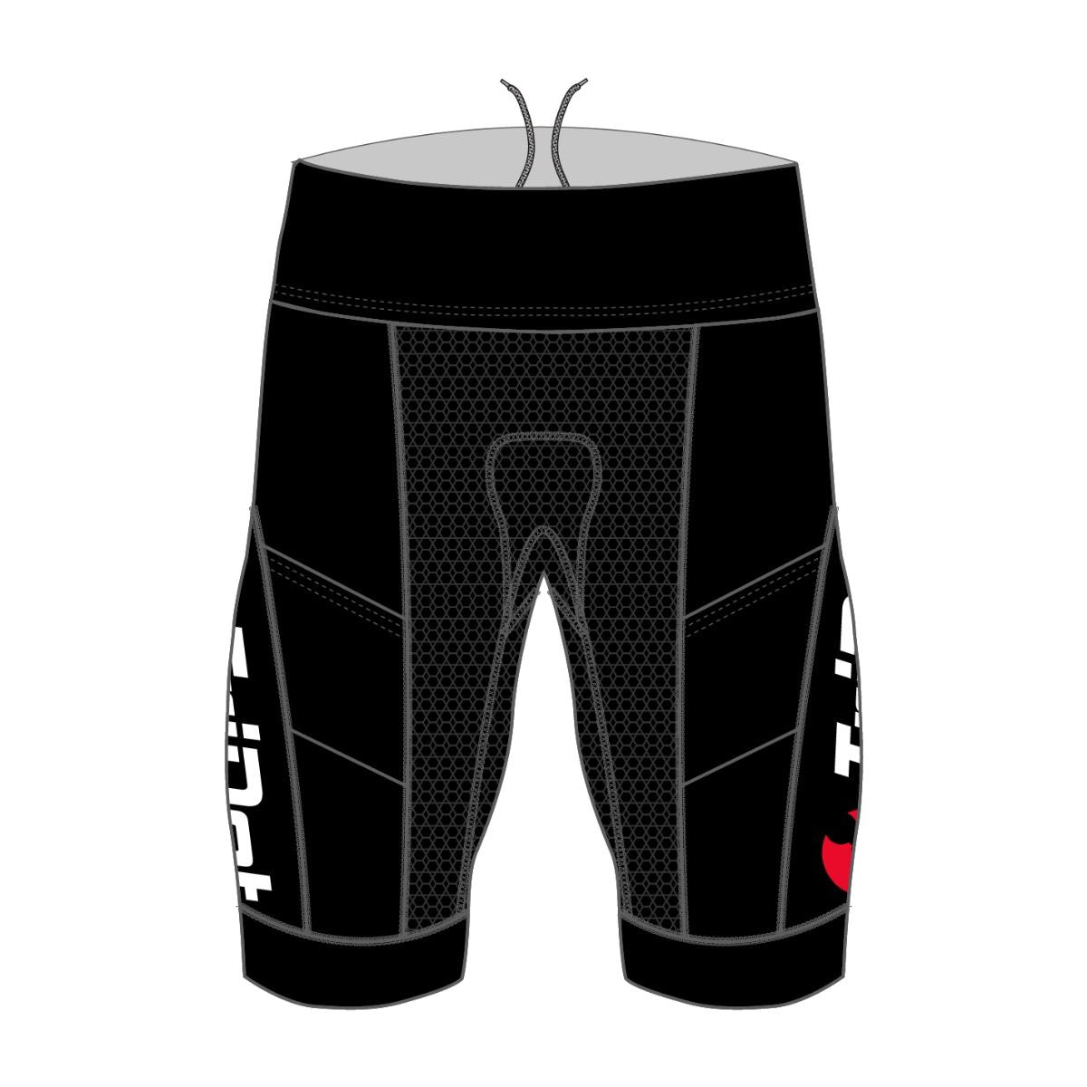 ROCKET ELITE MEN'S TRI SHORTS - 8 INCH INSEAM - RED