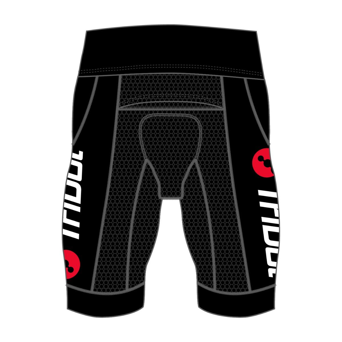 ROCKET ELITE MEN'S TRI SHORTS - 8 INCH INSEAM - RED