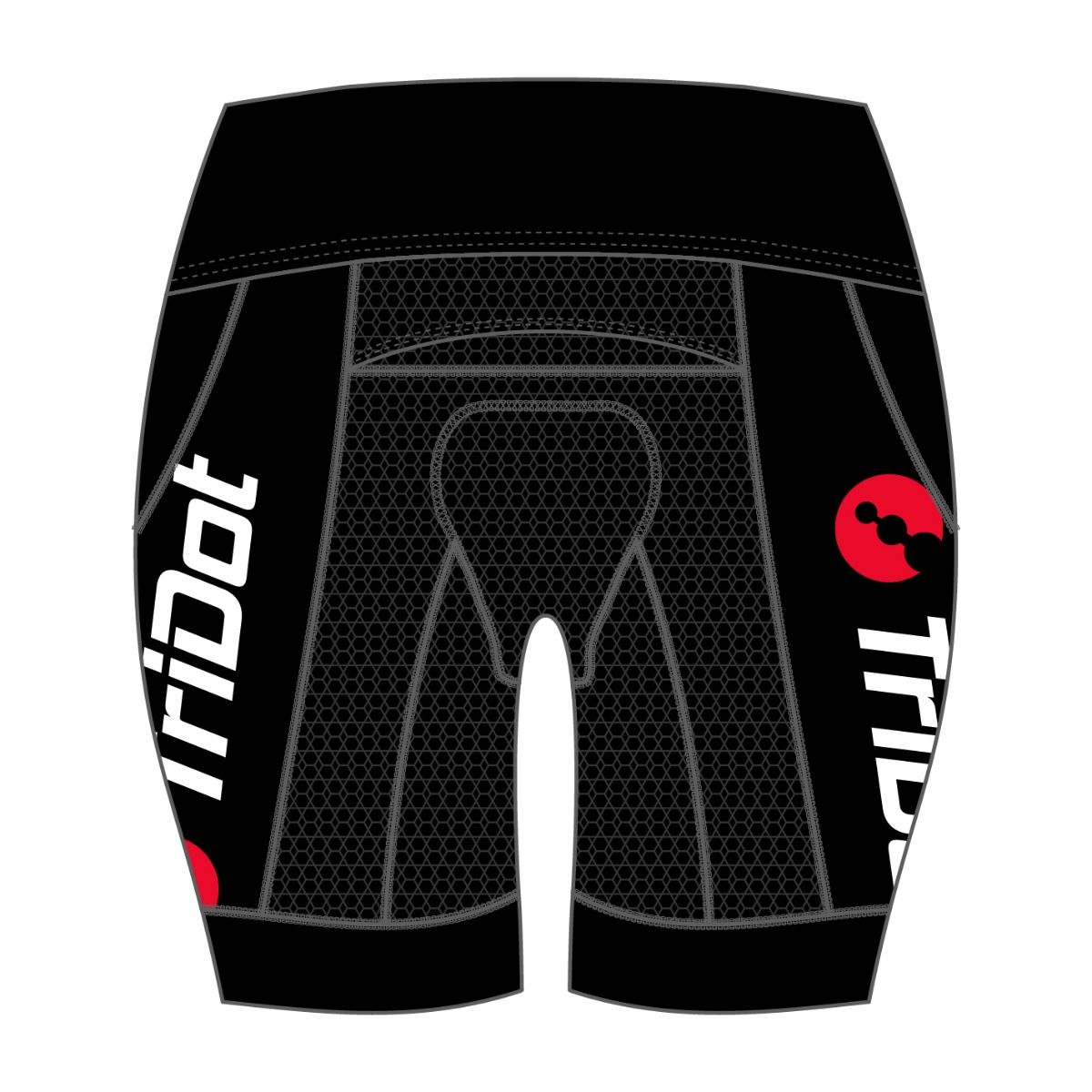 TriDot Women's Rocket ELITE Tri Shorts (5" inseam) - RED