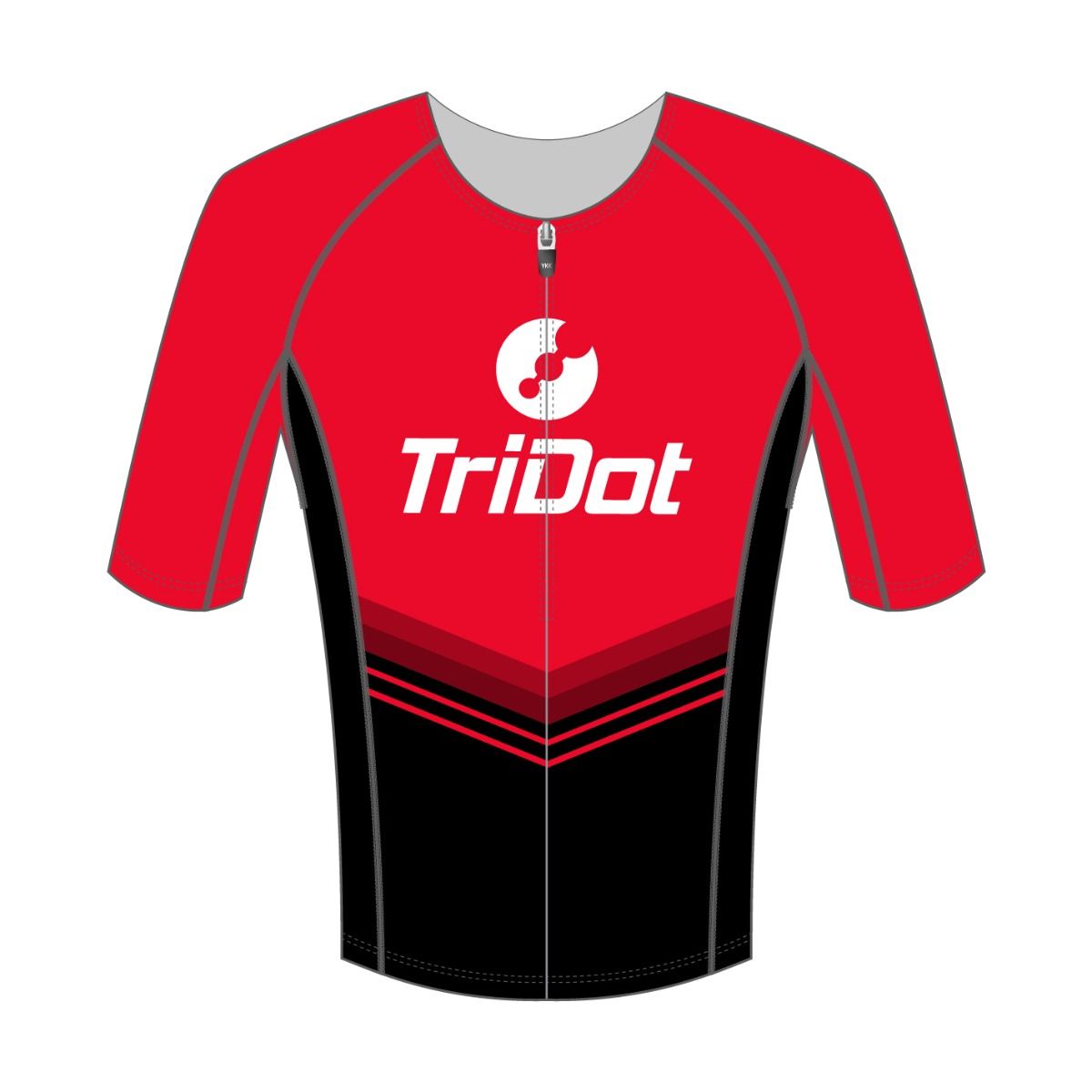 TriDot Men's RJ Race Top (mid-sleeve) - RED