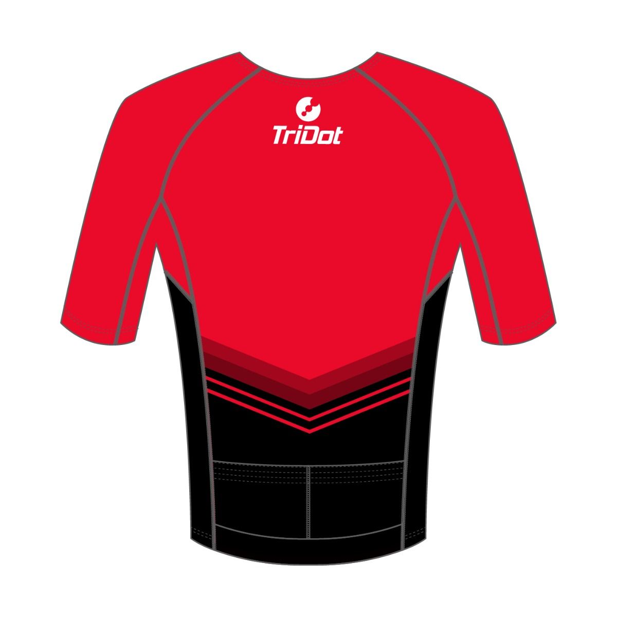TriDot Men's RJ Race Top (mid-sleeve) - RED