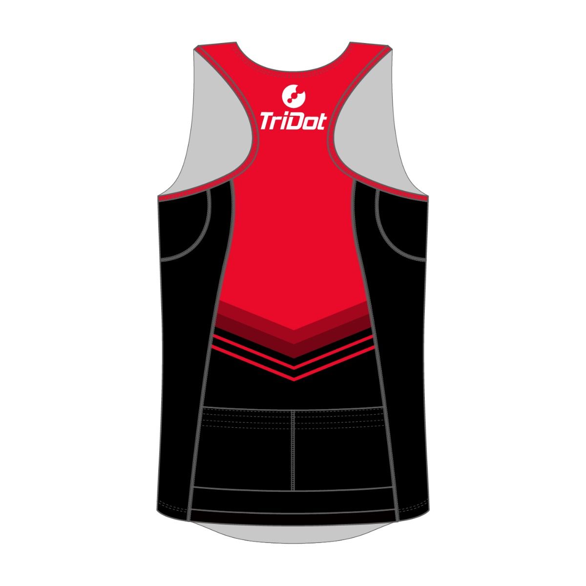 TriDot Women's Rocket RJ Tri Top (sleeveless) - RED