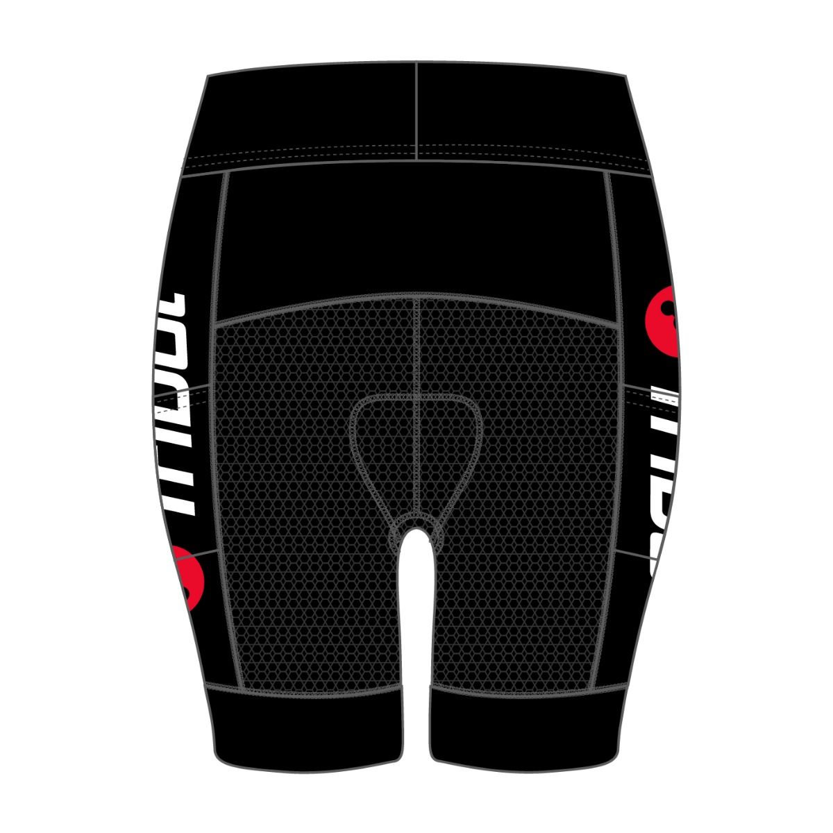TriDot Men's Rocket RJ Tri Shorts (8" inseam) - RED