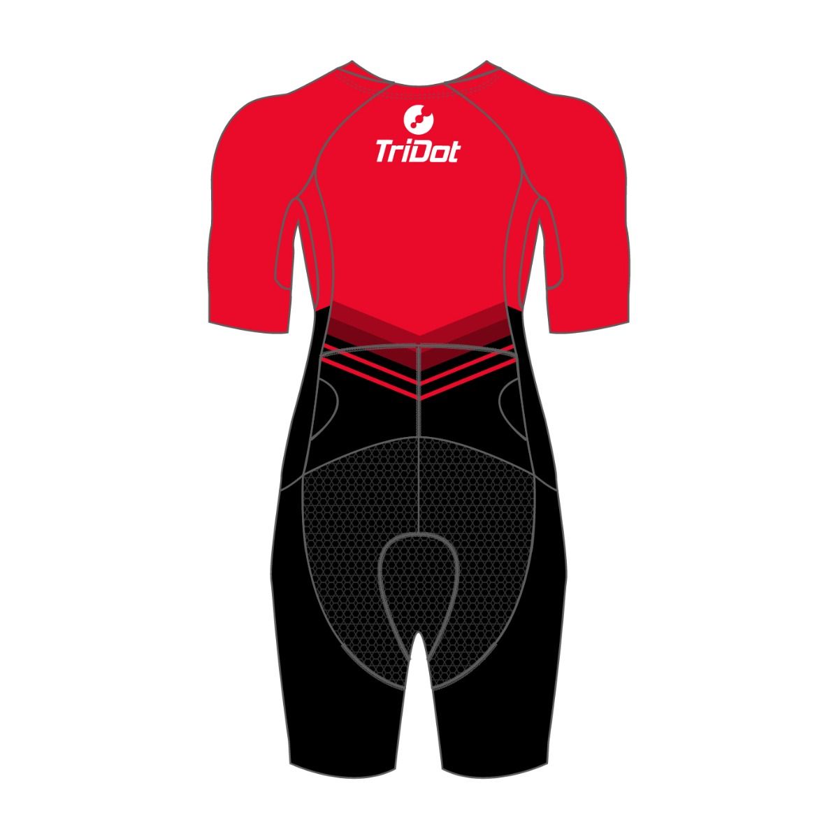 TriDot Women's 1PC Mid Sleeve Rocket ELITE Race Suit - RED
