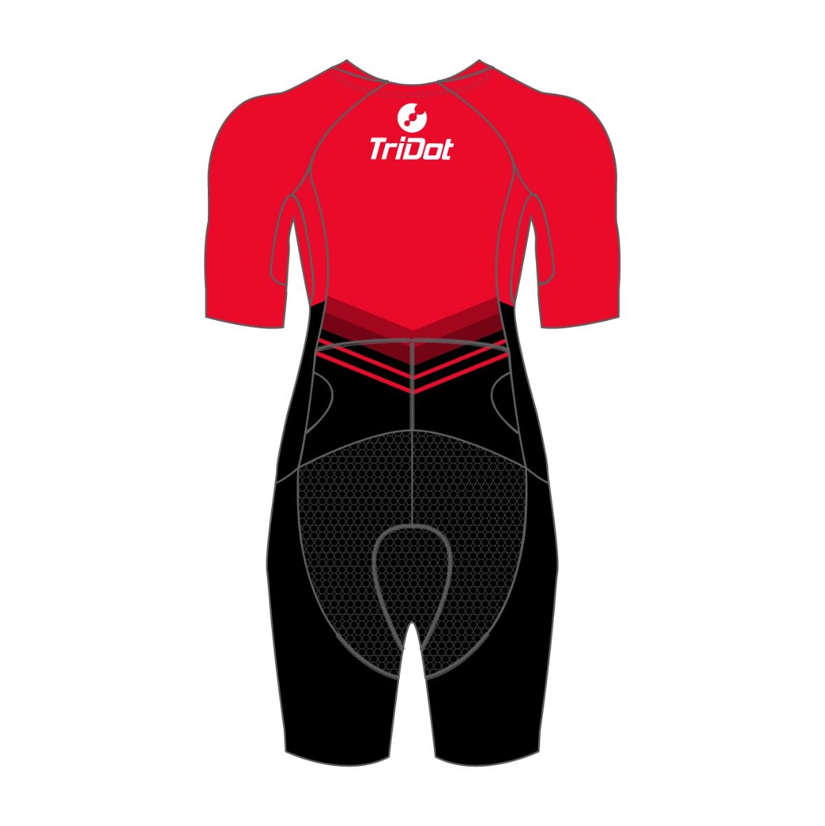 TriDot Women's 1PC Mid Sleeve Rocket ELITE Race Suit - RED