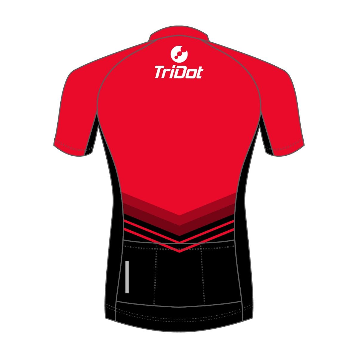 TriDot Men's ELITE Cycle Jersey - RED