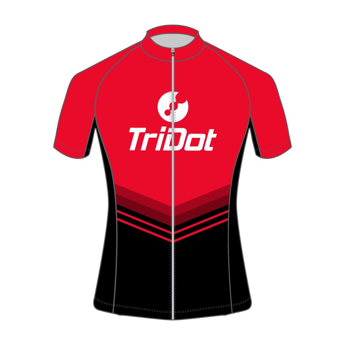 TriDot Women's ELITE Cycle Jersey - RED