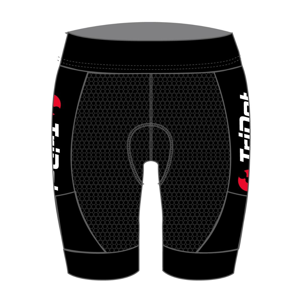 TriDot Men's ELITE Cycling Shorts (10" inseam) - RED