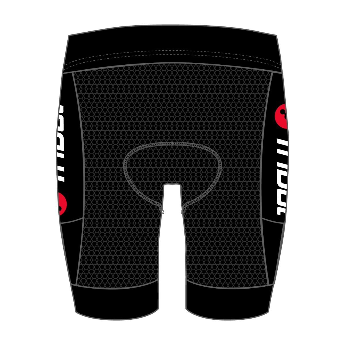 TriDot Men's ELITE Cycling Shorts (10" inseam) - RED