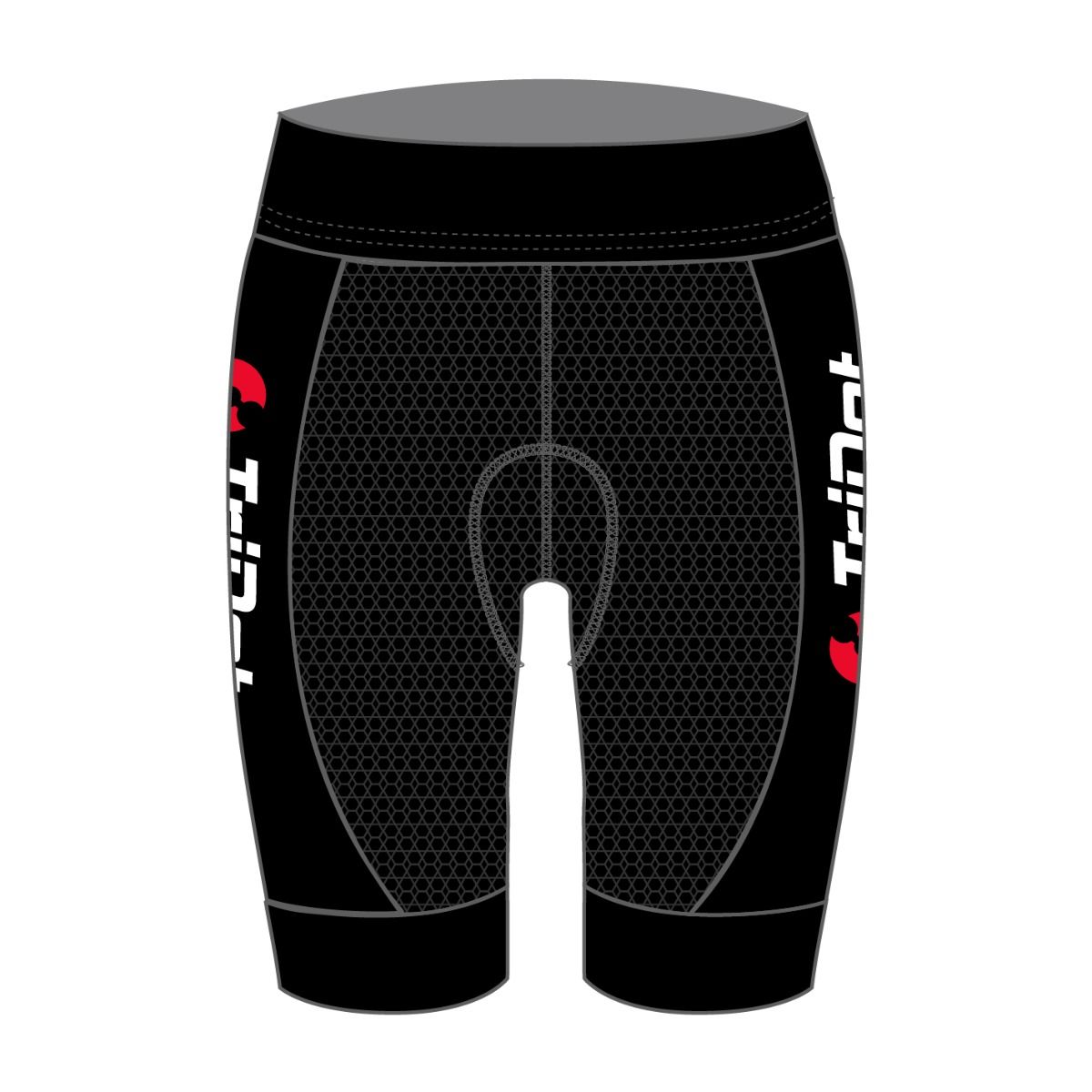 TriDot Women's Rocket RJ Cycling Shorts (8" inseam) - RED