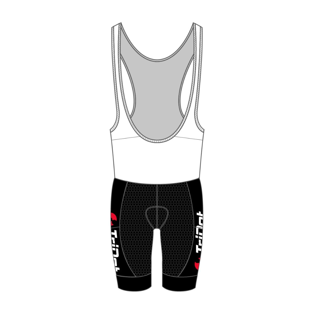 TriDot Men's ELITE Cycling Bibs (10" inseam) - RED