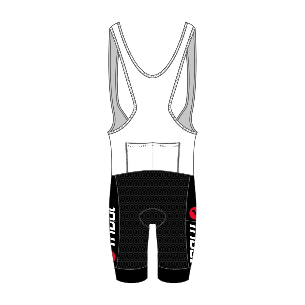 TriDot Men's ELITE Cycling Bibs (10" inseam) - RED