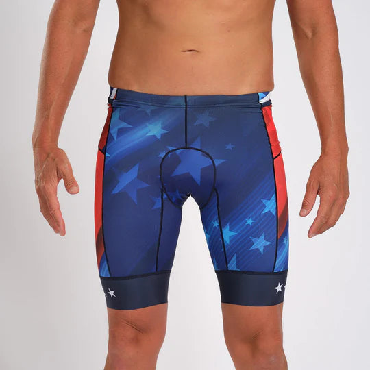 TriDot Men's LTD Tri 9" Shorts Crimson Prism '25