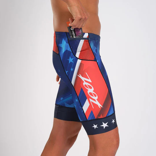 TriDot Men's LTD Tri 9" Shorts Crimson Prism '25