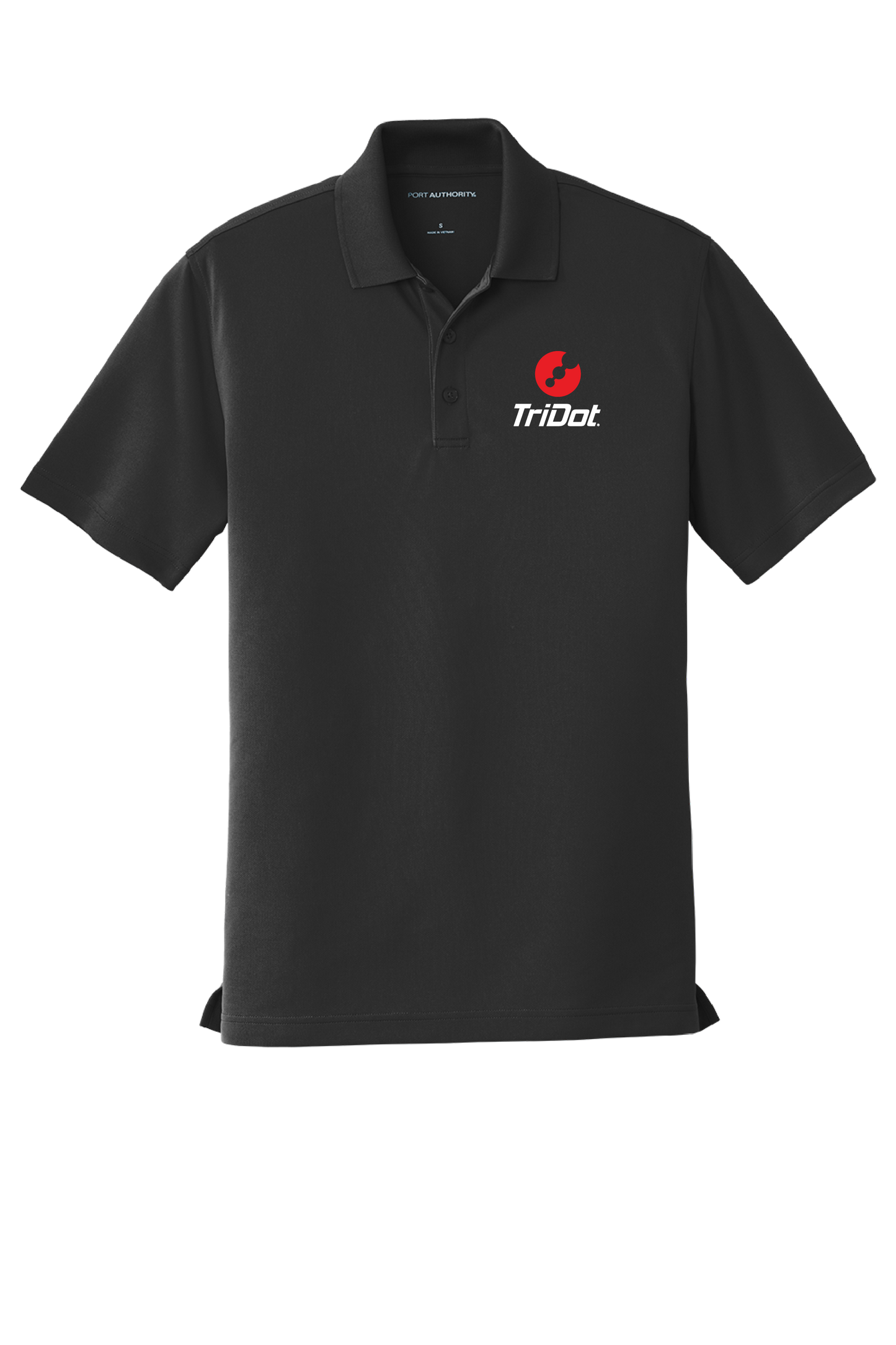 Men’s TriDot Personalized Coach Polo – Black