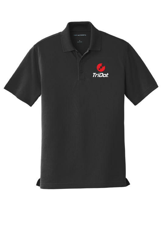 Men’s TriDot Personalized Coach Polo – Black