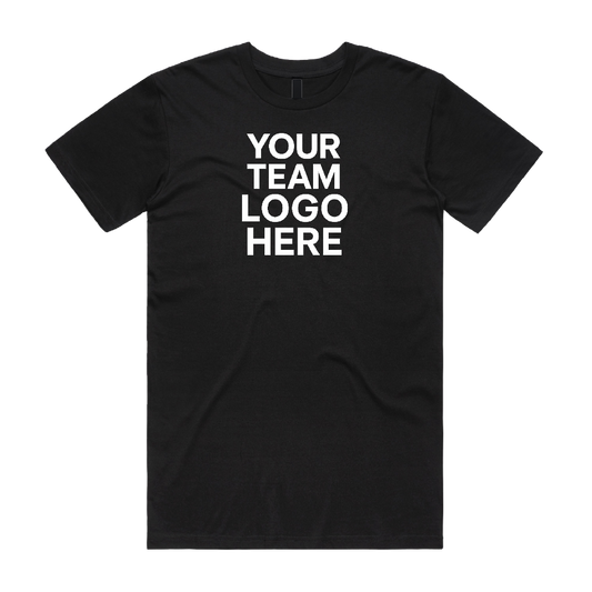 Men's Custom Team Tee – Front Logo + Powered by TriDot - Black