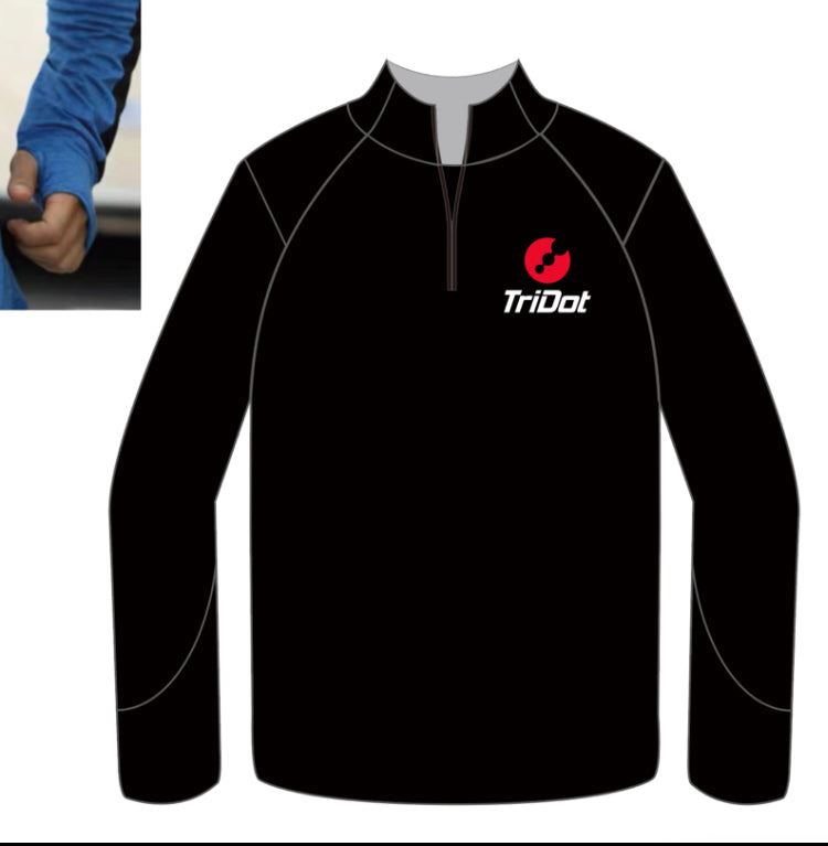 TriDot Quarter Zipper Tech Long Sleeve Jersey UNISEX