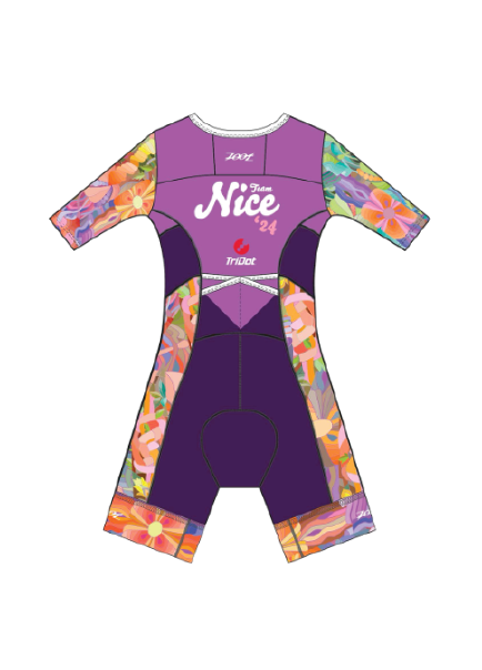 TriDot Women's Tri Aero FZ Racesuit Team Nice '24