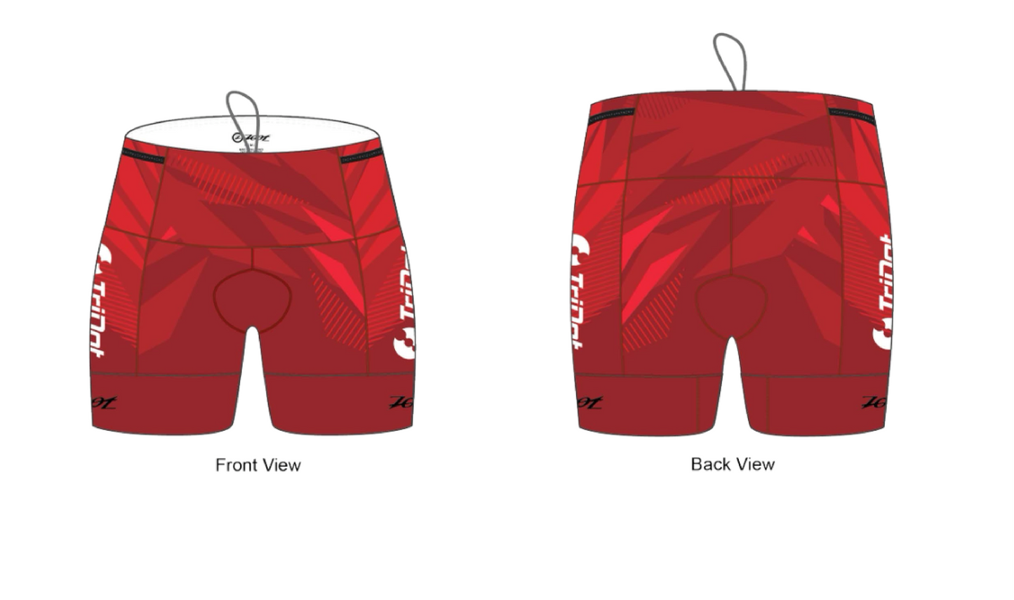 TriDot Women's LTD Tri 6" Shorts Crimson Prism '25