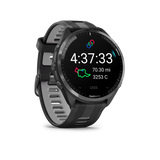 Forerunner® 965, Carbon Gray DLC Titanium Bezel with Black Case and Black/Powder Gray Silicone Band
