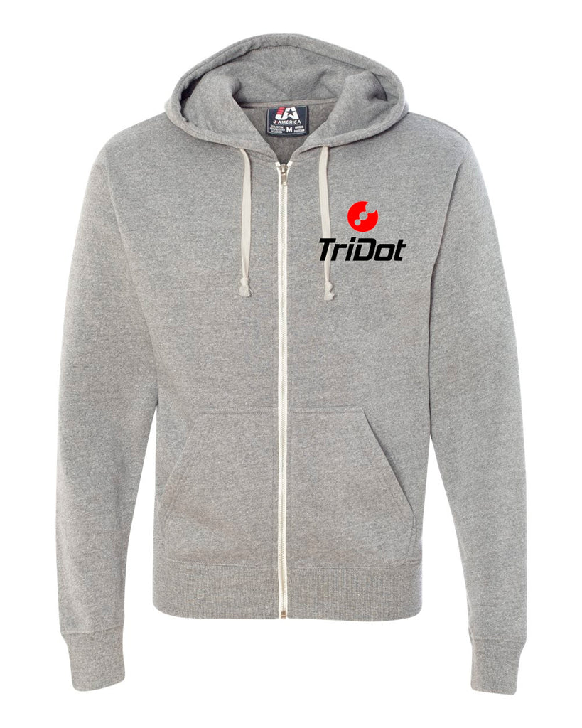 TriDot Full-Zip Hooded Sweatshirt UNISEX - J. America
