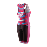 TriDot Women's 1PC Sleeveless RJ Tri Suit (5" inseam) - RED
