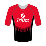 TriDot Men's ELITE Race Top (mid-sleeve) - RED