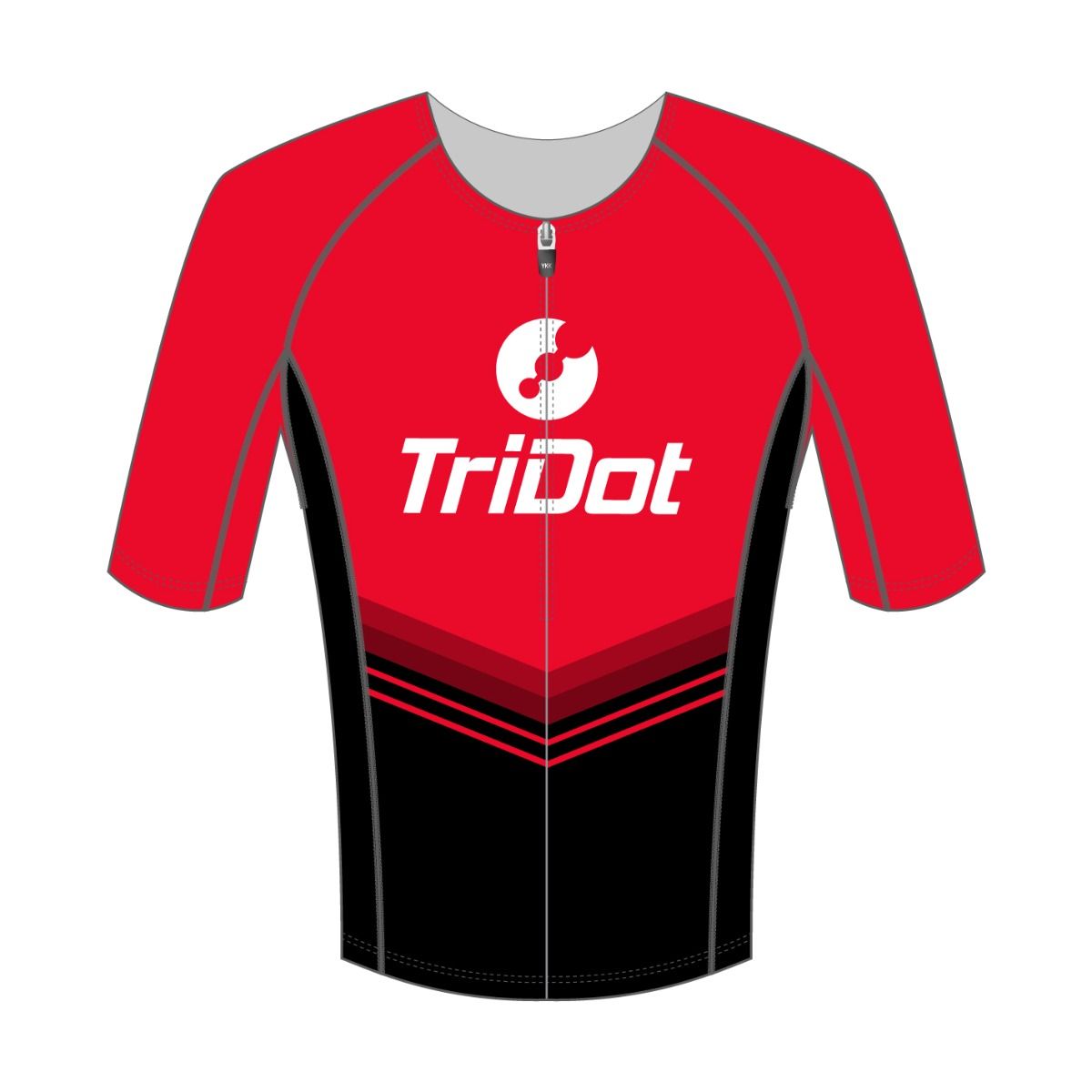 TriDot Men's RJ Race Top (mid-sleeve) - RED