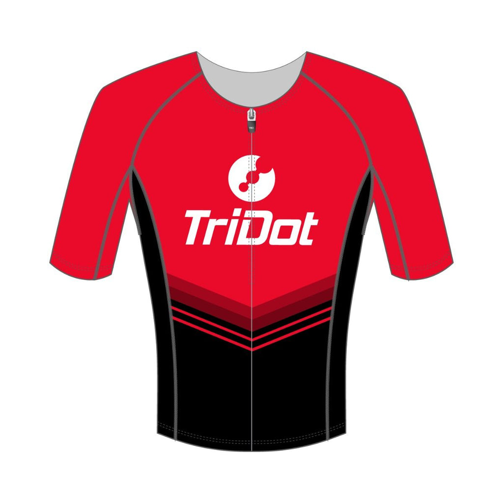 TriDot Women's ELITE Race Top (mid-sleeve) - RED
