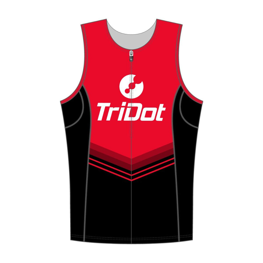 TriDot Men's Rocket RJ Tri Top (sleeveless) - RED