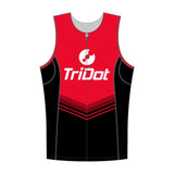 TriDot Men's Rocket RJ Tri Top (sleeveless) - RED