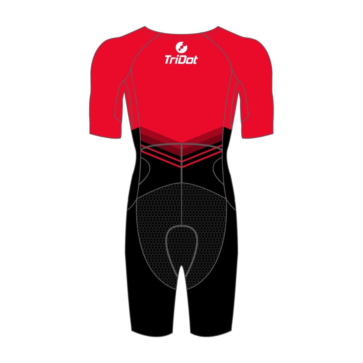 TriDot Men's 1PC Mid Sleeve Rocket ELITE Race Suit - RED