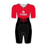 TriDot Women's 1PC Mid Sleeve Rocket ELITE Race Suit - RED